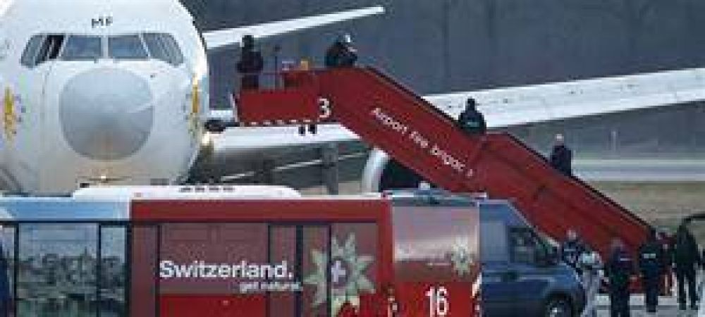 Un copiloto et�ope caus� p�nico en Europa tras secuestrar un avi�n