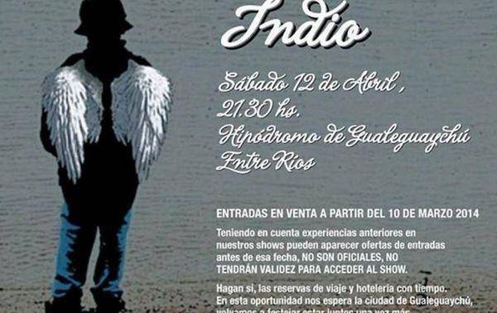 En Gualeguaych� se preparan para recibir al Indio Solari y 200.000 personas m�s