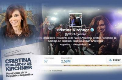 Saludos a Cristina por twitter en el d�a de su cumplea�os 61