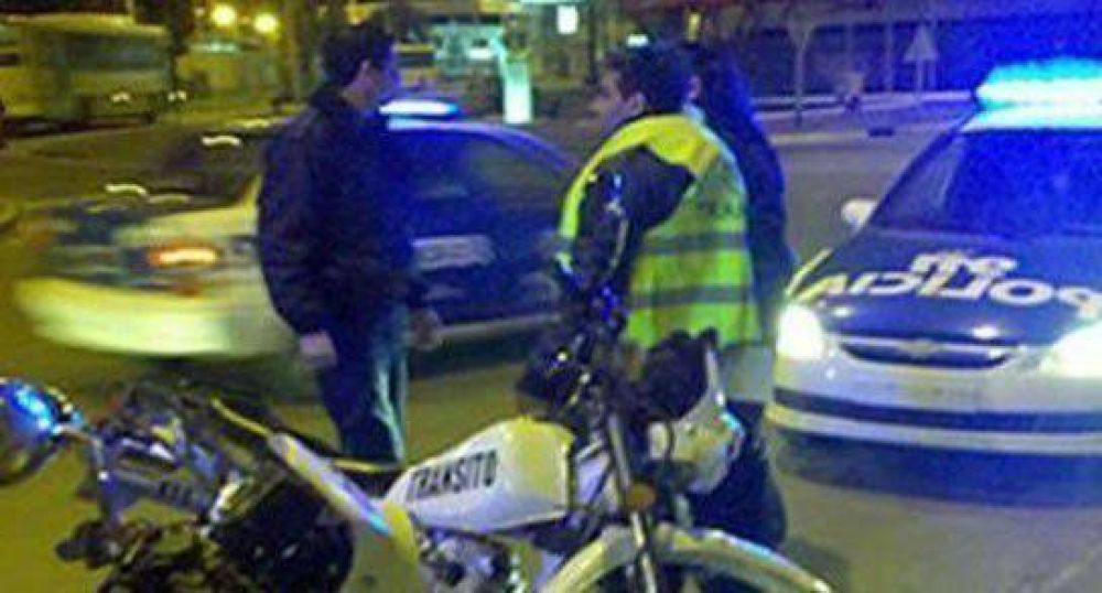 Operativo de control por el partido
