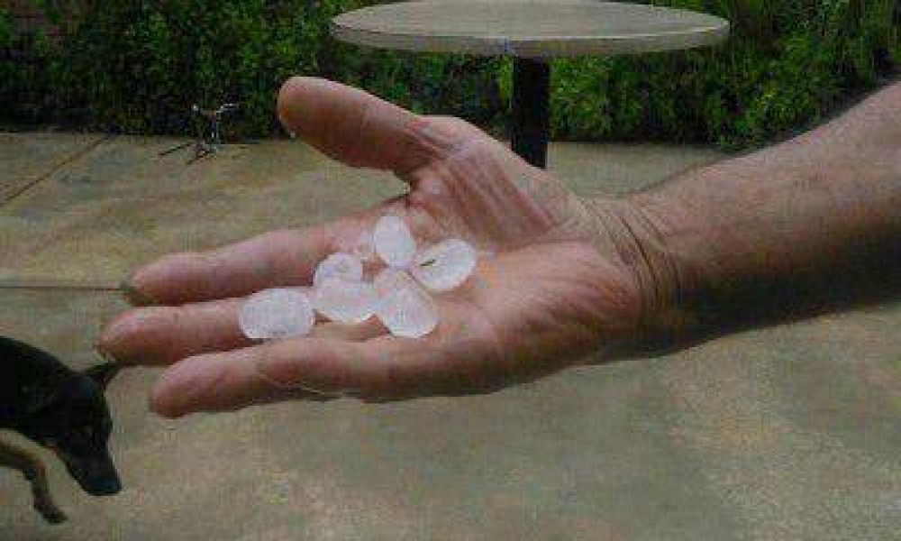 Advierten sobre posible precipitaci�n de granizo sobre cultivos de San Mart�n y General Alvear