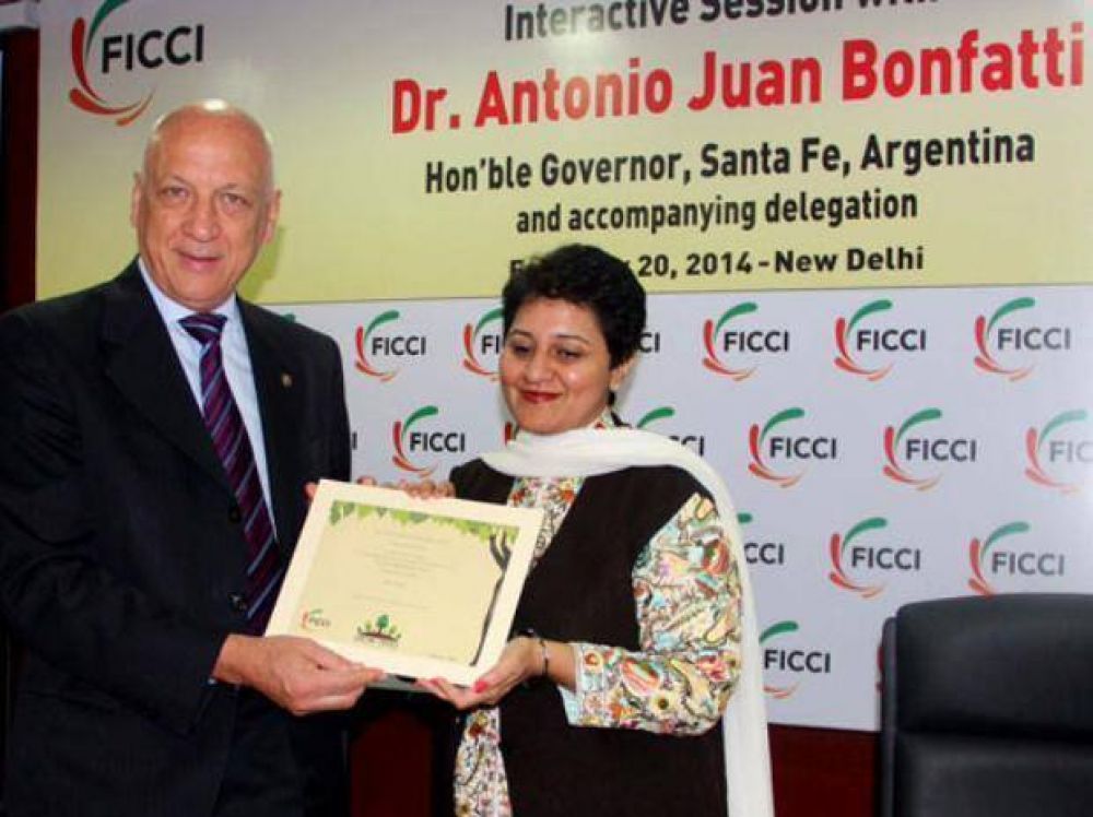 El gobernador de Santa Fe abri� la ronda de negocios con la India