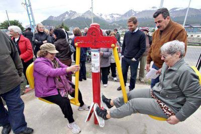 Sciurano inaugur� un nuevo espacio deportivo