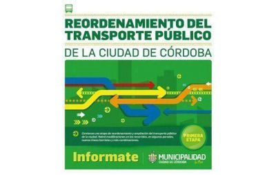 Conoc� los nuevos recorridos del transporte en C�rdoba