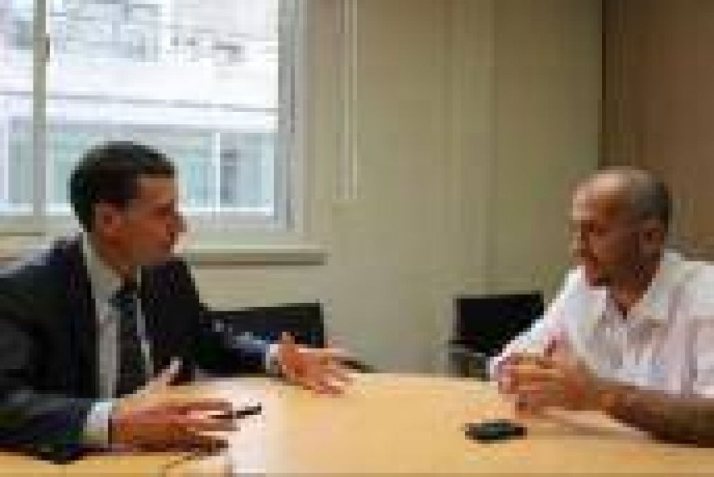 La Porta se reuni� con intendente de Belgrano por proyecto de energ�a hidroel�ctrica