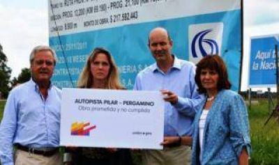 El PRO denunci� el incumplimiento de la obra en la autopista Pilar-Pergamino