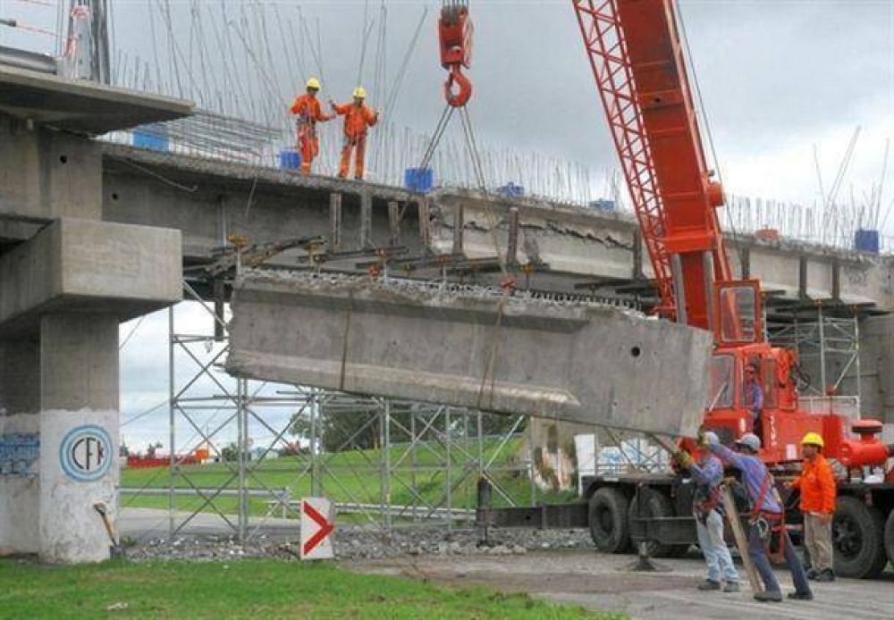 Se coloc� la viga en el puente de Rutas 5 y 226