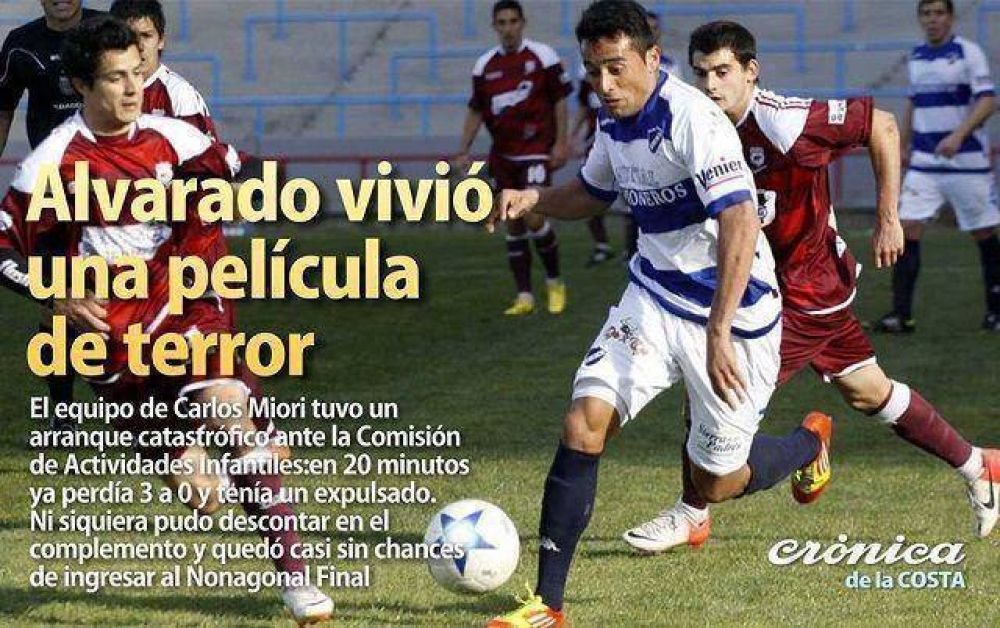 Alvarado vivi� una pel�cula de terror.