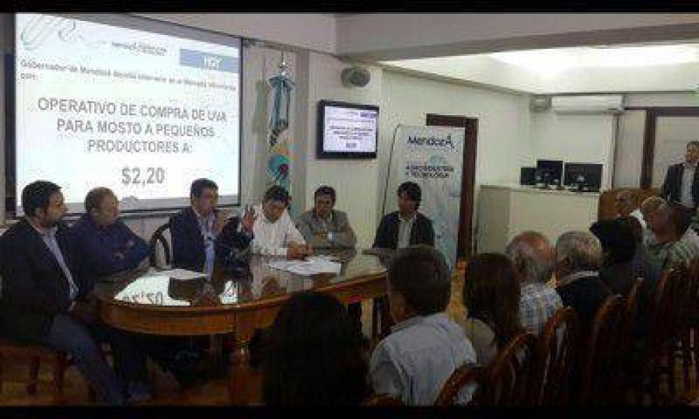 El Gobierno de Mendoza comprar� uva para mosto a 2,20 pesos
