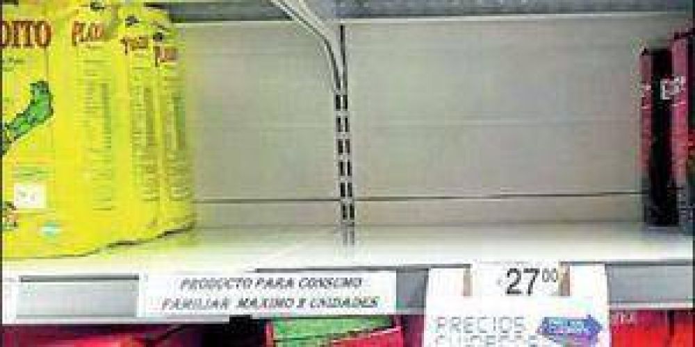 Faltantes en g�ndolas: Los comerciantes siguen culpando a los proovedores