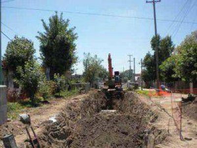 Avanzan las obras sobre el conducto de Santa Marta
