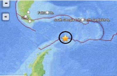 Sismo de magnitud 5,5 en el Atl�ntico Sur