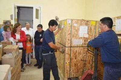 El Hospital Pintos recibi� hoy el nuevo tom�grafo