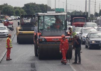 Construyen el tercer carril en la autopista Buenos Aires-La Plata