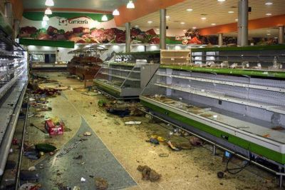 Los saqueos y barricadas comienzan a aparecer en Venezuela