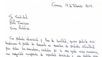 La carta que Leopoldo L�pez le escribi� al papa Francisco