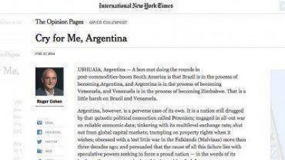 Dur�simo editorial del New York Times: "Argentina est� en proceso de convertirse en Venezuela"