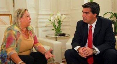La intendente de Barranqueras con el jefe de Gabinete