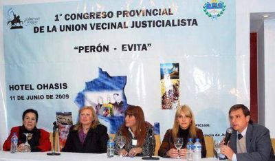Congreso provincial de la Union Vecinal del PJ 