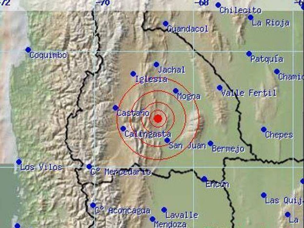 Un temblor sacudi� el suelo sanjuanino con una magnitud de 4.9�
