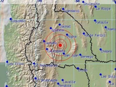 Un temblor sacudi� el suelo sanjuanino con una magnitud de 4.9�