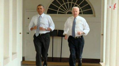 Obama y su vice grabaron un video en el que hacen ejercicio