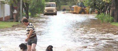 Contin�a el avance del agua en Bell Ville