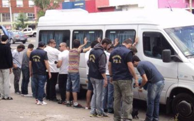 Lo duro de iniciar un viaje: 25 aprehendidos cuando iban a fiesta electr�nica