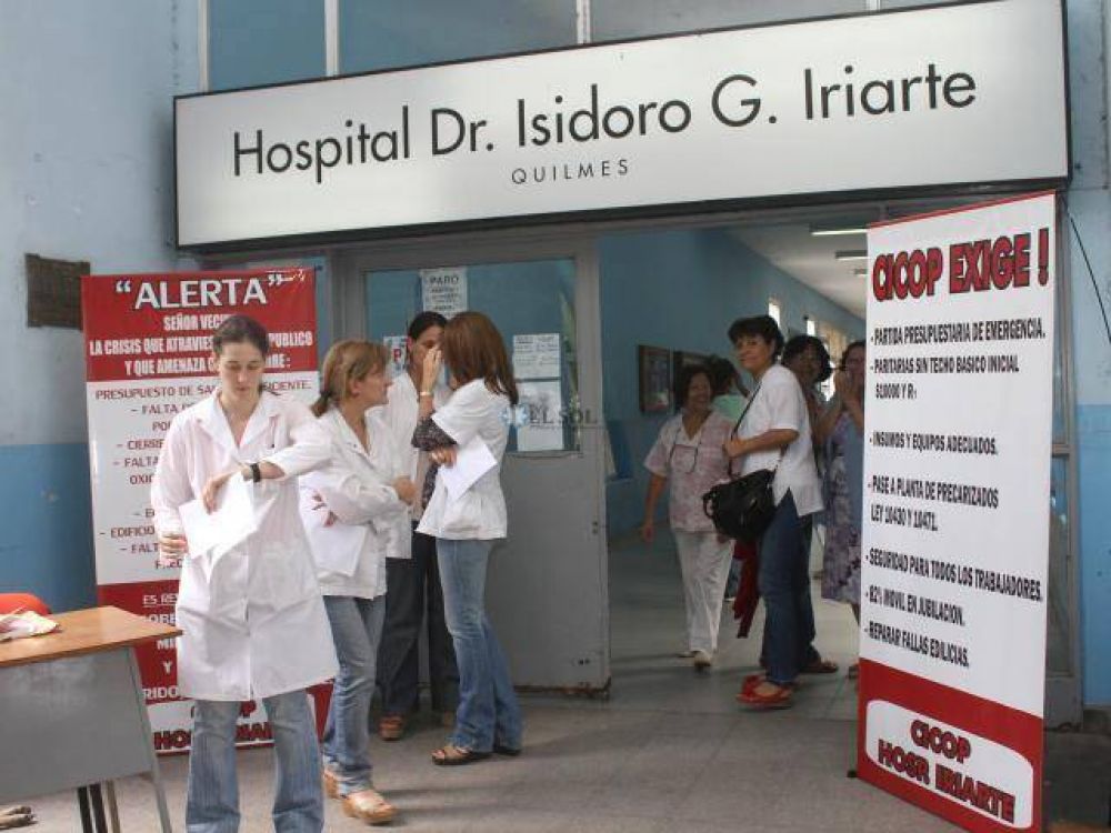 Protesta en el Hospital Iriarte