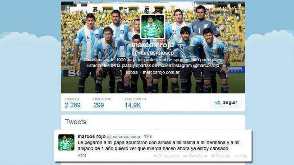 Asaltaron a la familia de Marcos Rojo y el jugador desat� su furia contra la polic�a de la Provincia