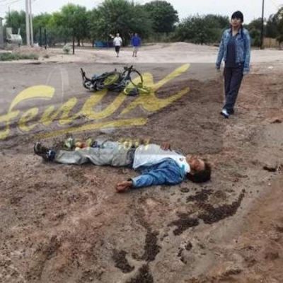 Aimogasta: choque entre moto y bicicleta deja los conductores heridos