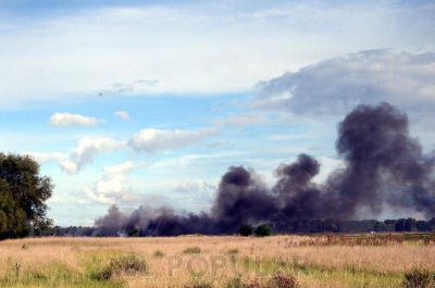 Incendio en el basural produjo una importante nube de humo