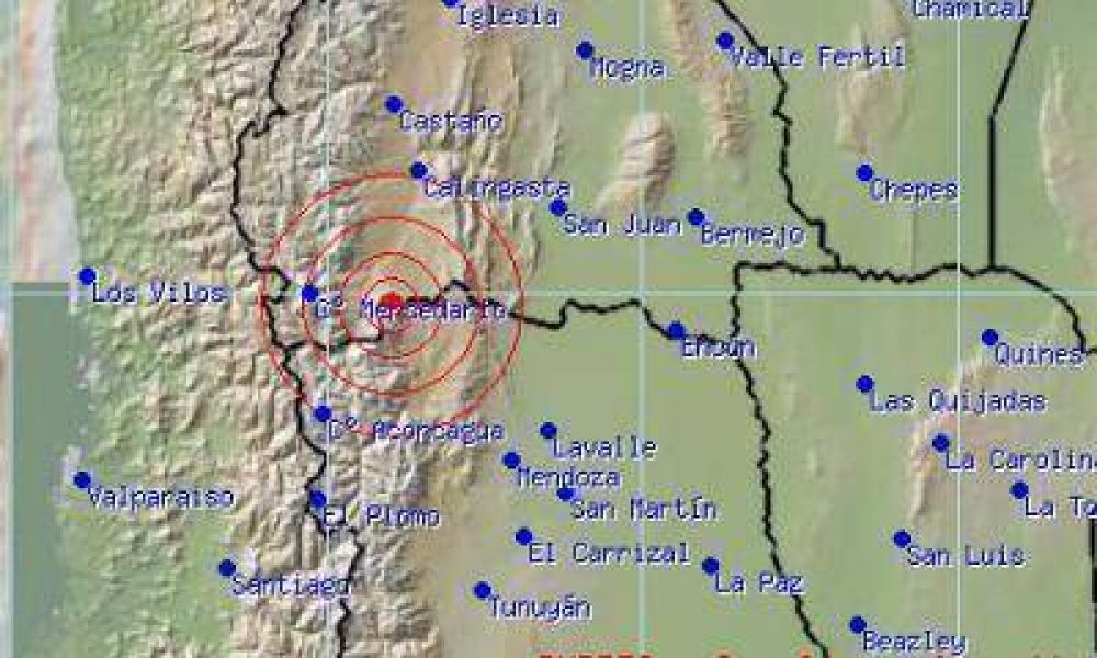 Se registr un sismo en el lmite entre Mendoza y San Juan