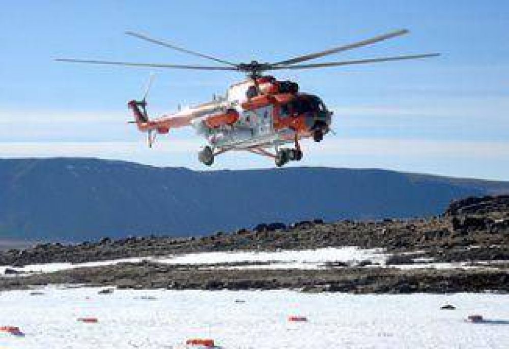 Los helic�pteros MI-171E estuvieron operando en la Ant�rtida