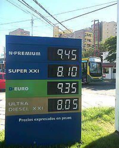 Volvieron a aumentar las naftas y en Madryn la m�s barata ya super� los ocho pesos