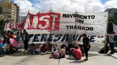 Complicaciones en el tr�nsito por un corte en 9 de Julio