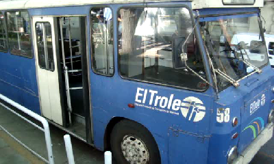Los choferes de troles tambi�n hicieron paro y eval�an c�mo seguir la medida de fuerza 