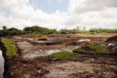 Se contruyen reservorios para mitigar las inundaciones