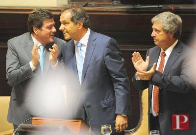 El arco sciolista festej� las palabras del gobernador