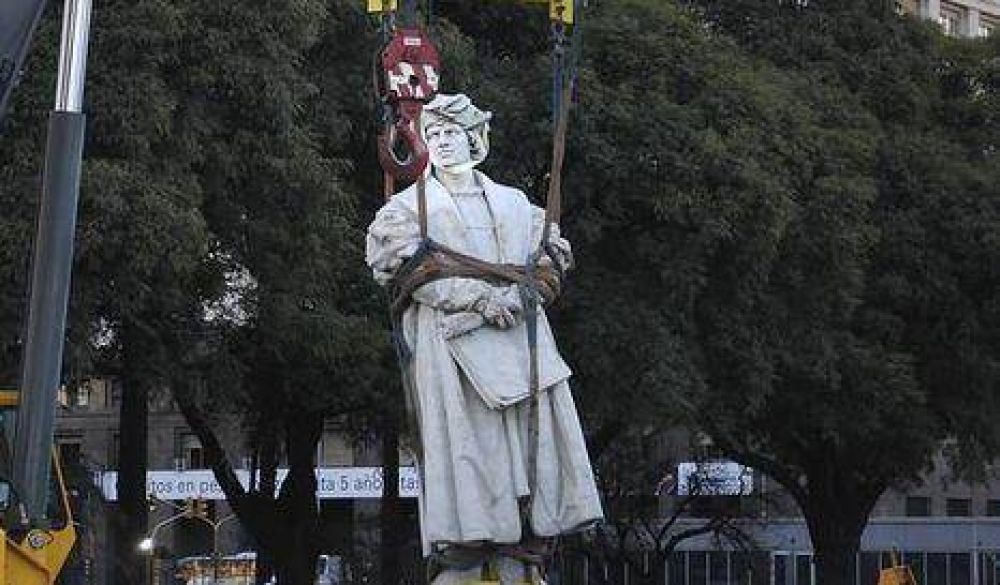 La estatua de Col�n podr�a terminar en Recoleta
