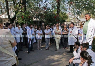 Las protestas por mejoras salariales en salud y la administraci�n p�blica se hicieron sentir con fuerza