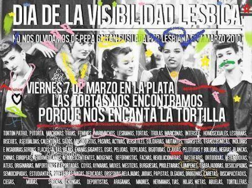 Este viernes conmemoran el D�a de la Visibilidad L�sbica