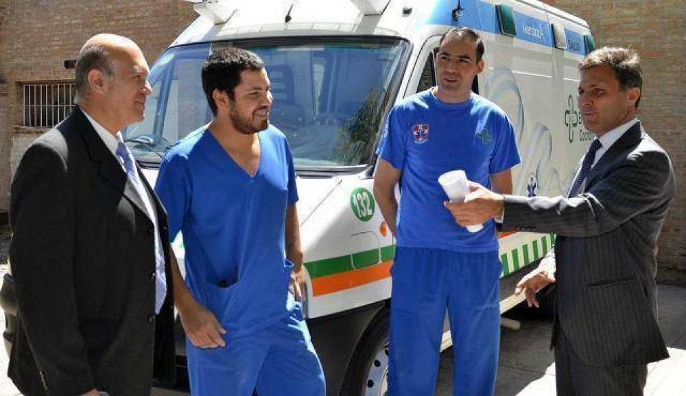 Salud puso en funci�n la base del Servicio Coordinado de Emergencia en Luj�n
