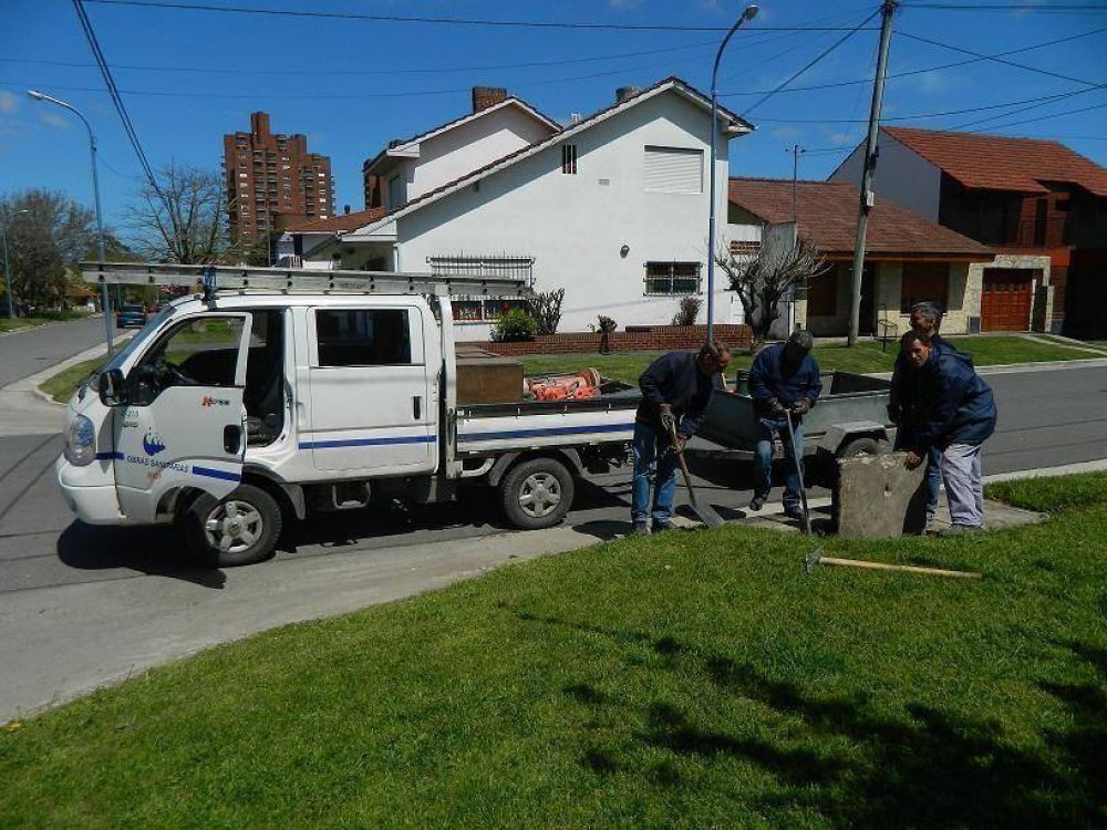 Obras Sanitarias avanza con la remodelaci�n de sumideros