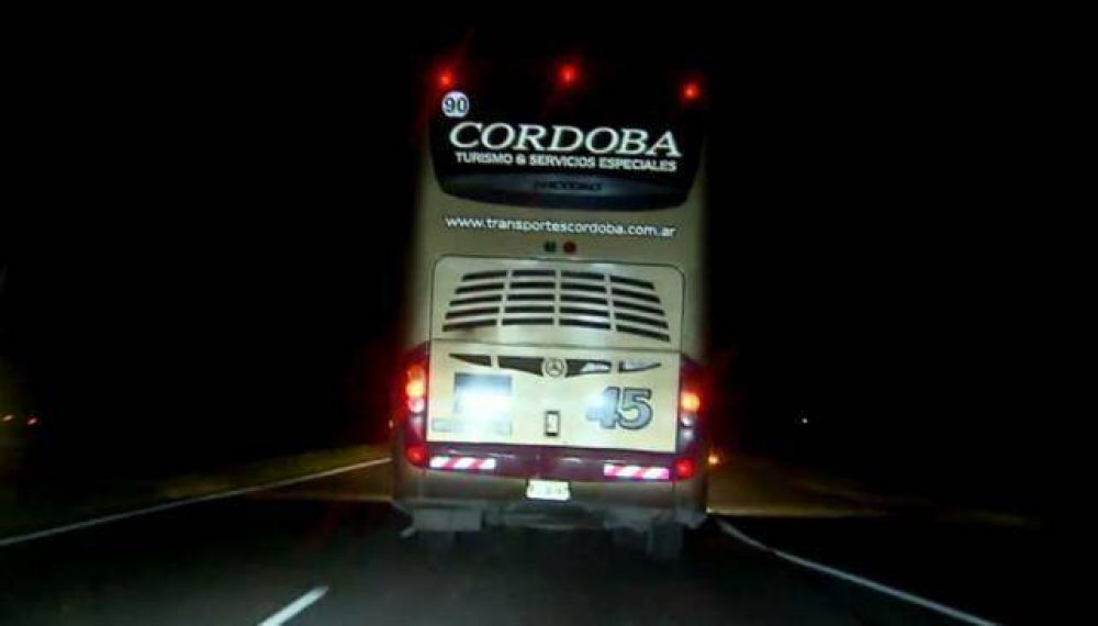 Colectivo ven�a en contramano desde Buenos Aires a C�rdoba