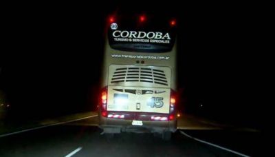 Colectivo ven�a en contramano desde Buenos Aires a C�rdoba