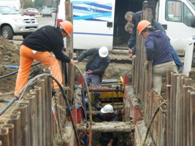  1500 vecinos de Jorge Newbery se beneficiar�n con una obra de pluviales a punto de concluir