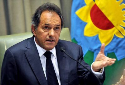 Scioli dice que no le "da bola" a la encuesta que lo iguala con Randazzo