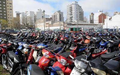 El 61% de las motos secuestradas no tiene patente