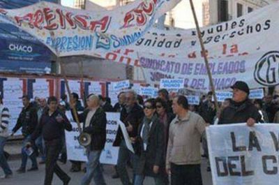 Trabajadores de prensa se movilizan por la situaci�n en los medios
